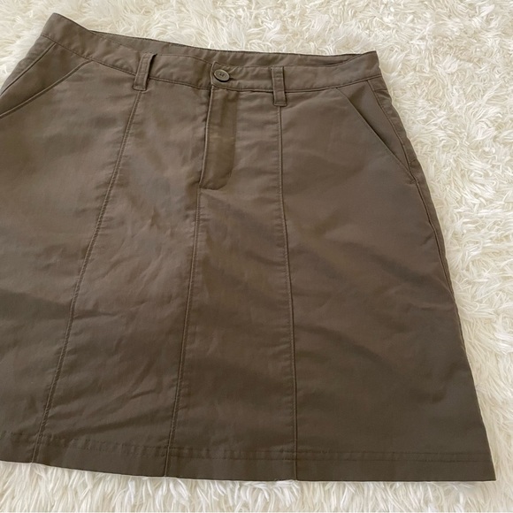 Patagonia nylon blend hiking skort lightweight pockets brown outdoors athletic 6 - Picture 7 of 8